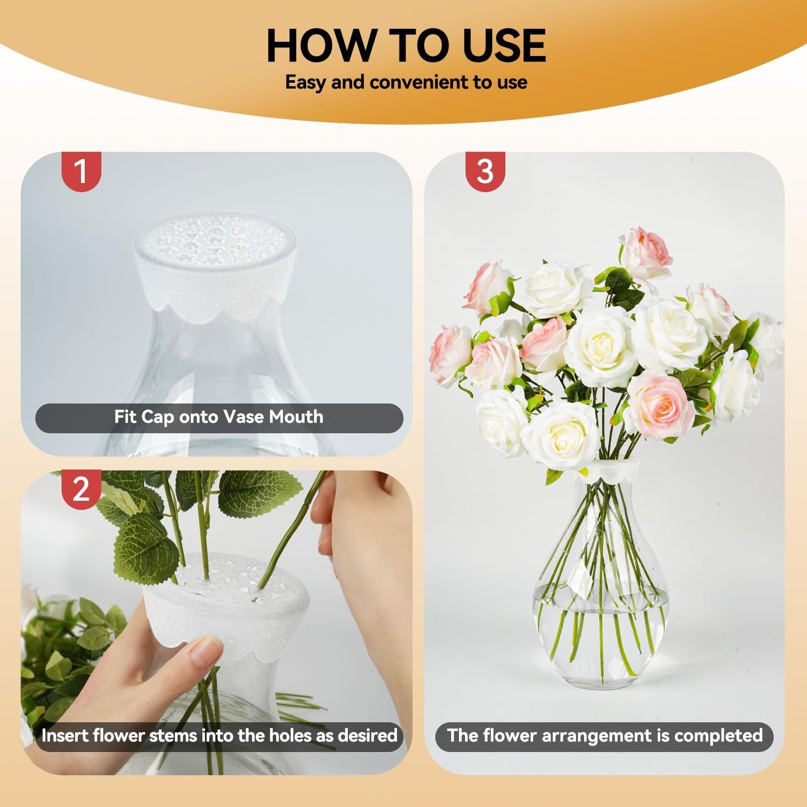 🌸Spiralformad blomstjälkhållare i silikon för ikebana