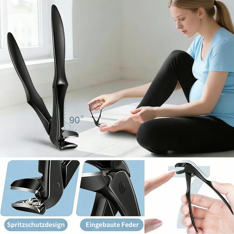 ✂️🖤Svart, böjd nagelklippare – ergonomisk och enkel för äldre❤️