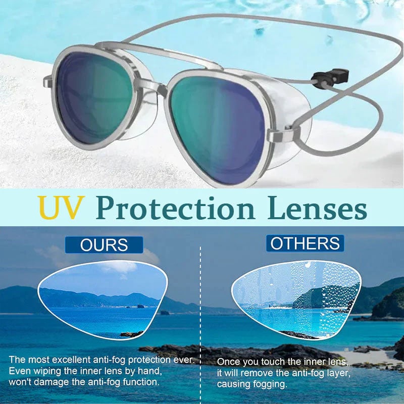 🏖️🏝️ Anti-imma UV400 reflekterande badglasögon – Snygga solglasögon för sommaren🔥