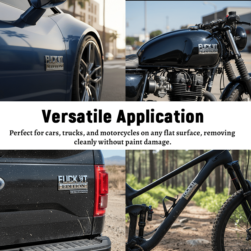 🔥Sista dagen 50 % rabatt🔥Fvck It Edition 3D-emblemklistermärke, roliga dekaler för bil, lastbil, SUV, motorcykel
