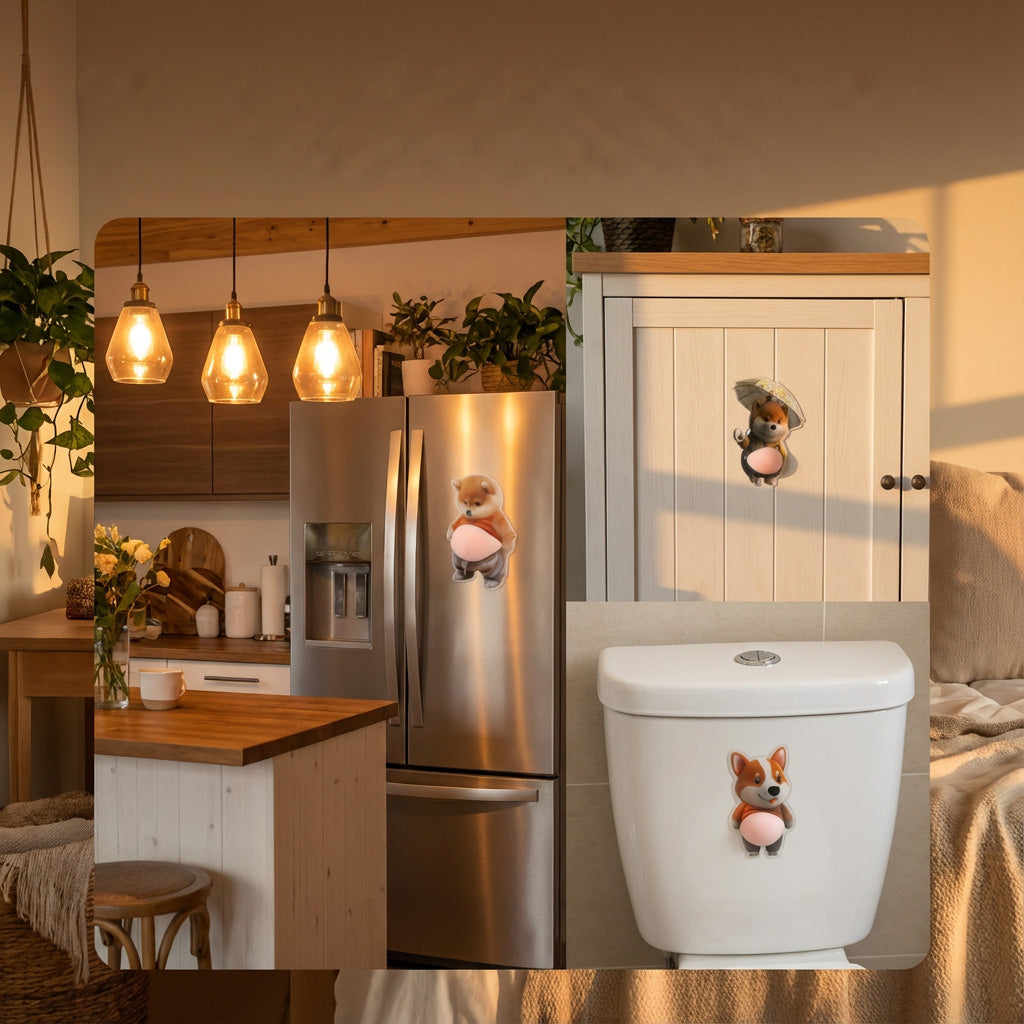 🐶¾Söt silikonleksak för hundar som skyddar mot stötar och minskar stress