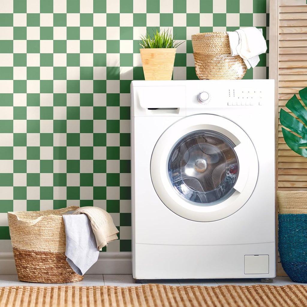 🏠Kökskakelklistermärken – rutmönster, DIY-dekoration för hemrenovering