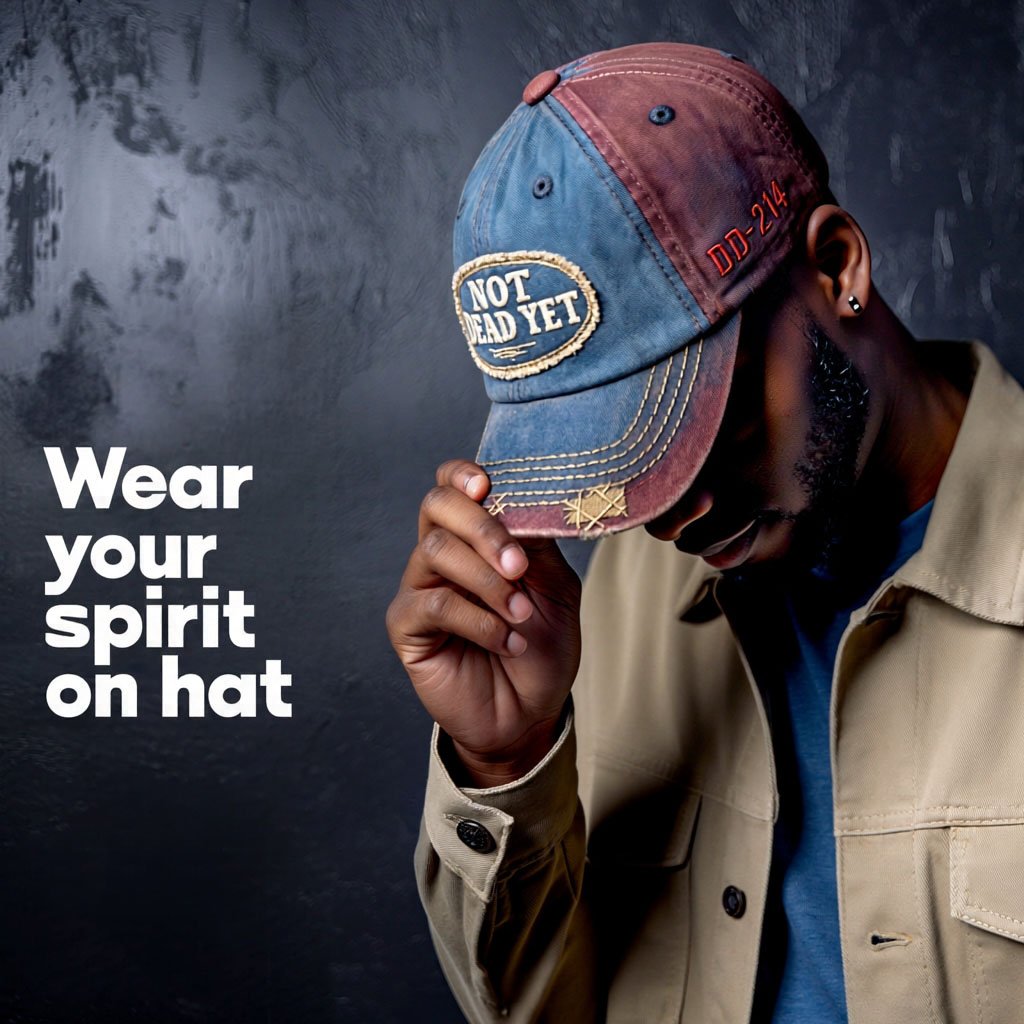 NOT DEAD YET - Vintage tvättad basebollkeps