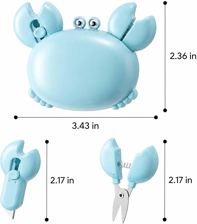 🦀4-i-1 magnetisk kylskåpsmagnet med sax, mattkniv och burköppnare