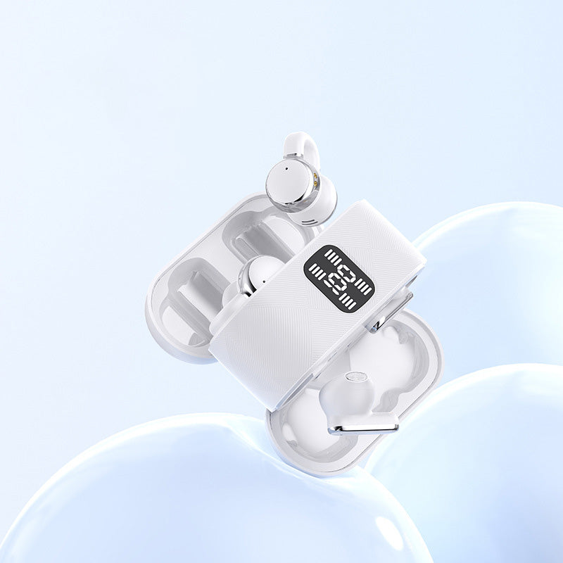 2-i-1 trådlösa Bluetooth-öronsnäckor med öronklämmor och öronproppar | 30 timmars speltid