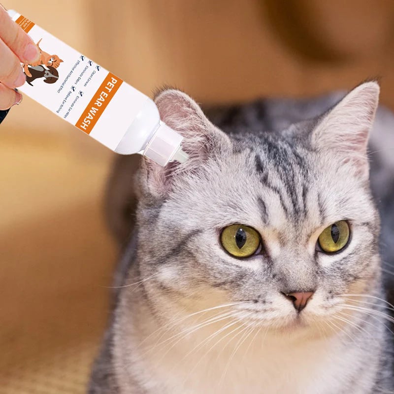🥳2026 HET FÖRSÄLJNING🥳💞50 000+ SÅLDA!✨ 💝 Öronrengöringsmedel för husdjur – mild formula med lugnande aloe för hundar och katter, förebygger infektioner och lukt 🌿👂