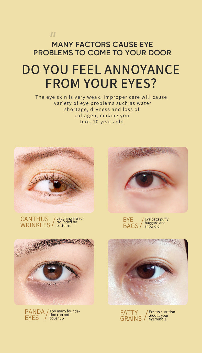 24K guld- och avokadoögonmask – motverkar åldrande av ögonen, ger dig en klarare blick