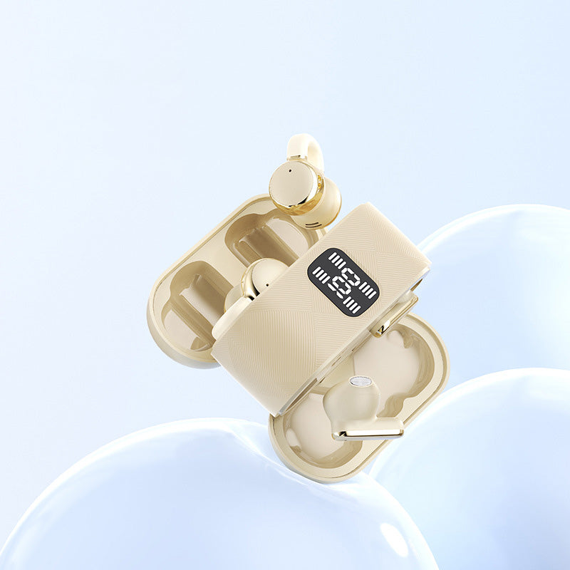 2-i-1 trådlösa Bluetooth-öronsnäckor med öronklämmor och öronproppar | 30 timmars speltid