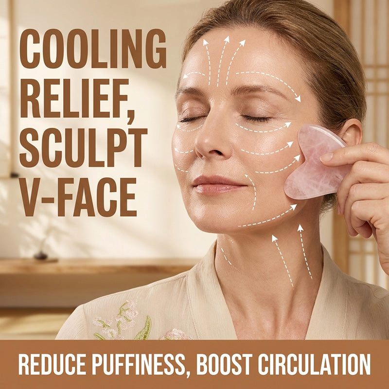 🔥Köp 1 få 1 gratis💖Gua Sha-massager i naturkristall i hjärtform – Gua Sha-verktyg för hela kroppen, för ansikte, hals och kropp