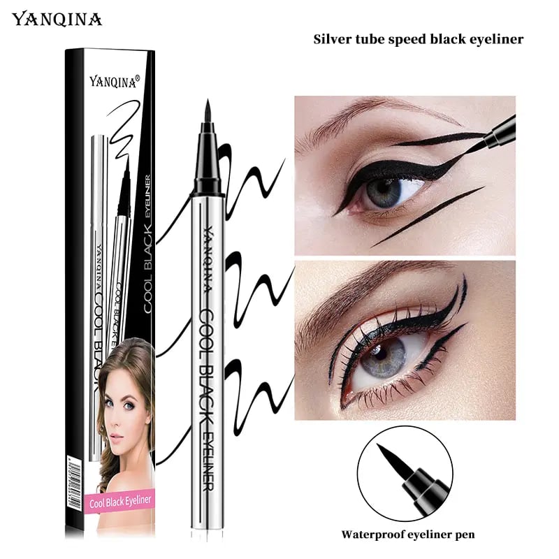✨🖌️ Långvarig vattenfast eyeliner — Vegansk formula, 24 timmars smidig och enkel applicering