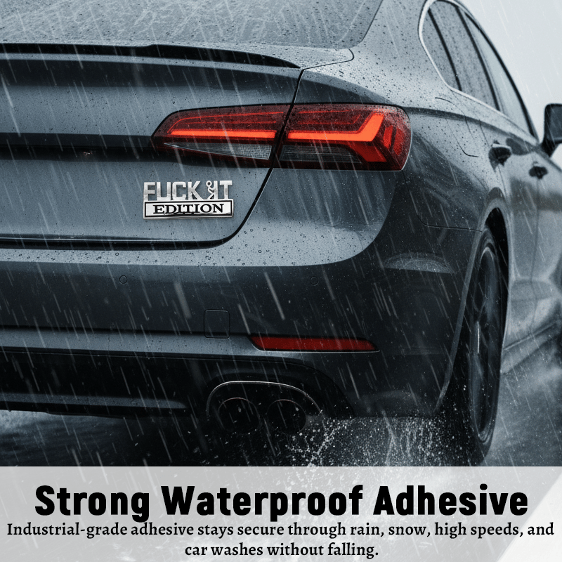 🔥Sista dagen 50 % rabatt🔥Fvck It Edition 3D-emblemklistermärke, roliga dekaler för bil, lastbil, SUV, motorcykel