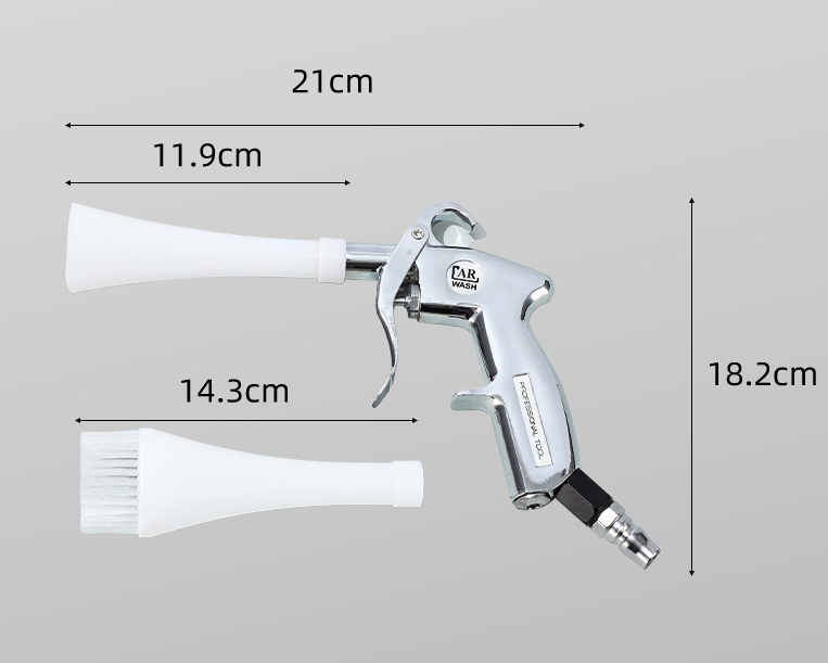 Tornado rengöringspistol – 2-i-1 luftblåsare med borste