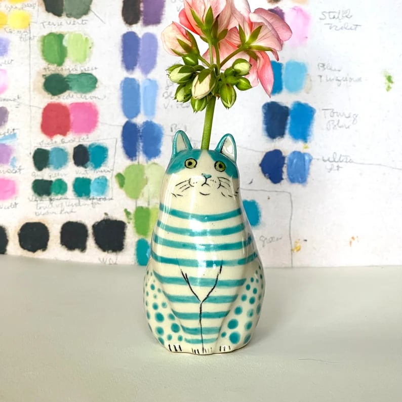 ⏳ Begränsad tid special ⏰ Polka Dot Cat Vase