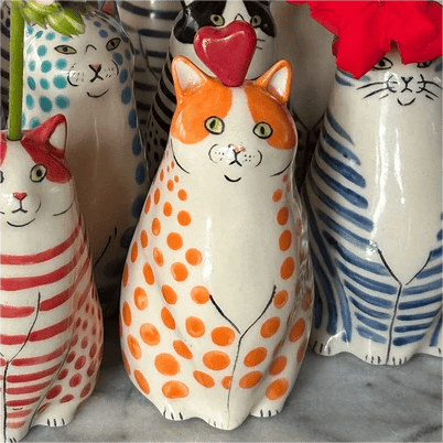 ⏳ Begränsad tid special ⏰ Polka Dot Cat Vase