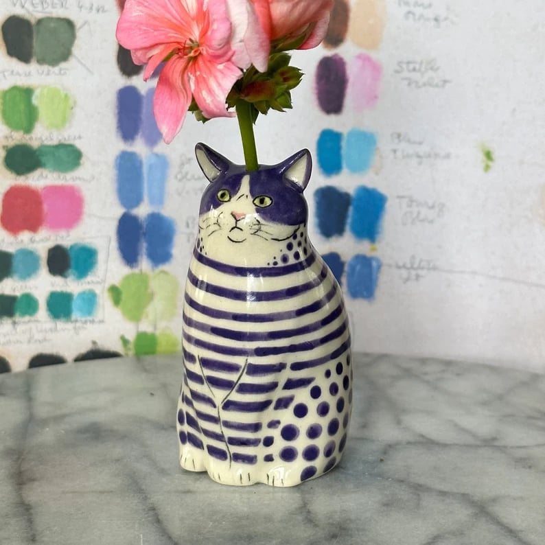 ⏳ Begränsad tid special ⏰ Polka Dot Cat Vase