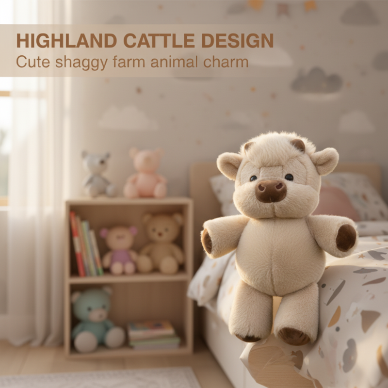 Söt och lurvig gosedjur från Highland Cattle