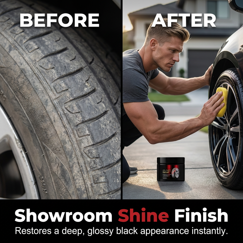 🚗Kit med snabbverkande däckglans och skyddsvax👍✨